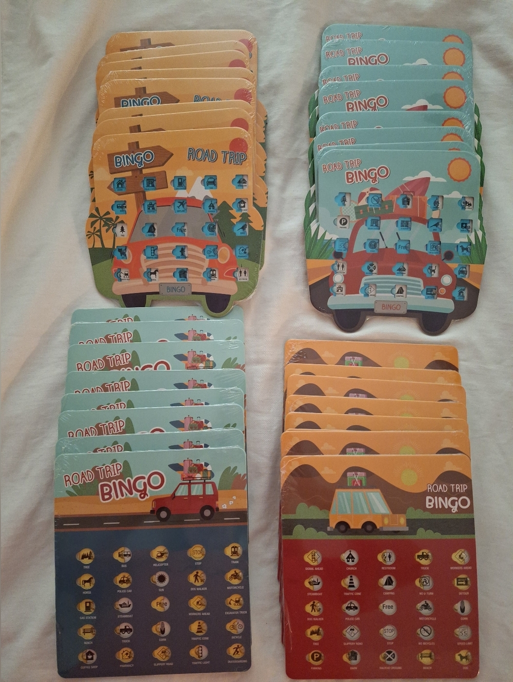 Rev up Your Road Trips with Road Trip Bingo  The Ultimate Travel Game! SET OF 31